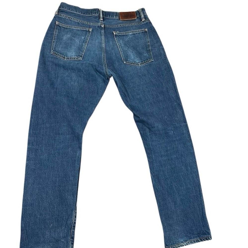 Taylor Stitch Slim Fit Mens Blue Denim Jeans Button Fly Size 34X29 Selvedge - Picture 2 of 9